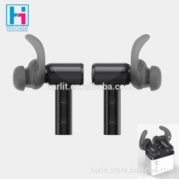Harlit New Mini TWS Twins Cordless Bluetooth Headset Earphones With Mic And Mini Charging Cradle Case